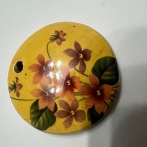 Vintage 1970 ceramic pendant